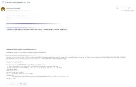 dsn 5.7.129 errors|Office 365: Delivery Has Failed to These Recipients .